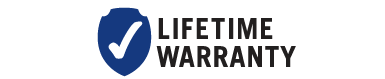 Lifetime warranty badges