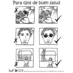 Poster - "For Healthy Eyes" - Spanish