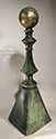 Click here to see a larger view of this elegant cooper architectural verdigris finial.