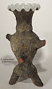 Click here to see a larger picture of this Papier-Mâché tree stump vase