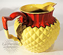 Click here to see a larger view of this canary diamond embossed jug
