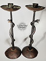 Entwine snake candlesticks, click here to see a larger picture